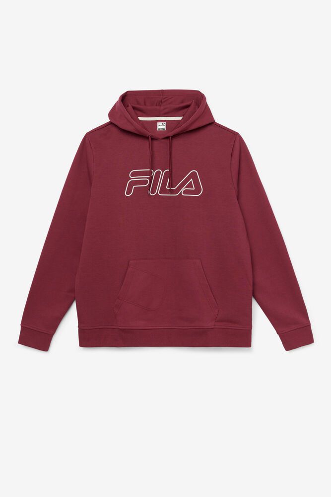 Fila Leonidas Hoodie Red - Mens - 74593WBKL